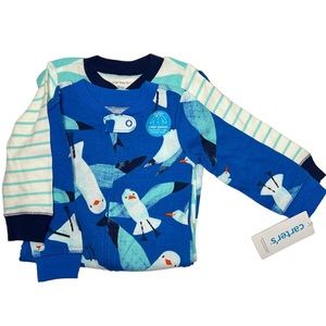 📌 Set of two Carter’s bodysuits with two-way zipper (9 Months)